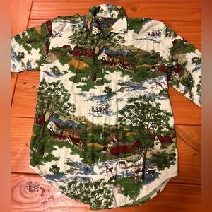Liz Claiborne Vintage Woodland Loud button up shirt